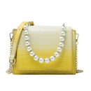 messenger womens new fashion pearl chain oneshoulder small square bag gradient 19158cmpicture10