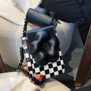 chain womens new plaid shoulder messenger vertical mini mobile phone bag 13206cmpicture7