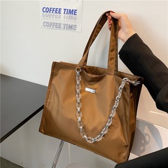 large-capacity new spring fashion chain one-shoulder women's Oxford cloth tote bag 39*32*10cm
