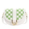 checkerboard single shoulder messenger spring and summer new womens saddle bag 21187cmpicture13