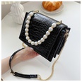 messenger womens new fashion pearl chain oneshoulder small square bag gradient 19158cmpicture13