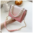 messenger womens new fashion pearl chain oneshoulder small square bag gradient 19158cmpicture14