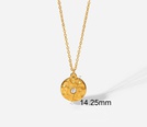 Fashion Titanium Steel Necklace Plated18K Gold Stainless Steel Necklace NHJIE644449picture12