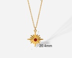 Fashion Titanium Steel Necklace Plated18K Gold Stainless Steel Necklace NHJIE644449picture14