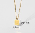 Fashion Titanium Steel Necklace Plated18K Gold Stainless Steel Necklace NHJIE644449picture17
