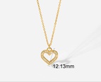 Fashion Titanium Steel Necklace Plated18K Gold Stainless Steel Necklace NHJIE644449picture16
