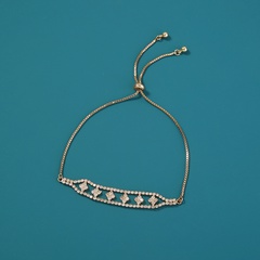 Classic New Creative Square Diamond Claw Diamond Venetian Bracelet Shape Simple Hand Jewelry