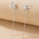 Fashion simple cute geometric and small windmill alloy stud earringspicture11