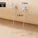 Fashion simple cute geometric and small windmill alloy stud earringspicture13