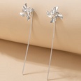 Fashion simple cute geometric and small windmill alloy stud earringspicture14