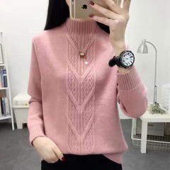 New round neck twisted pullover knitted twist sweater