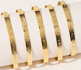 Fashion Simple Multi-Piece Bracelet Lettering Alloy Jewelry