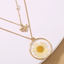 creative fashion multilayer resin bee natural chrysanthemum pendent necklacepicture8