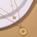 creative fashion multilayer resin bee natural chrysanthemum pendent necklacepicture9
