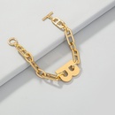 Fashion jewelry alloy bracelet hiphop letter B alloy braceletpicture10