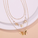 fashion multilayer butterfly necklace hollow butterfly pendant alloy necklacepicture7