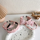 pink bow pearl chain twist headband girl hair accessoriespicture10