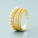 new fashion jewelry pearl microencrusted zircon womens full diamond copper ringpicture8