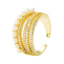 new fashion jewelry pearl microencrusted zircon womens full diamond copper ringpicture11