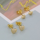 Fashion new heartshaped copper goldplated earringspicture6