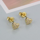 Fashion new heartshaped copper goldplated earringspicture7