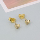 Fashion new heartshaped copper goldplated earringspicture8