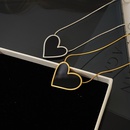 Heart necklace female simple Korean titanium steel fine clavicle chainpicture6