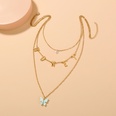 fashion ladies butterfly letter pendent multilayer alloy necklace collarbone chainpicture11