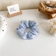 fashion blue and white hair rope plaid polka dot flower hair ringpicture18