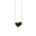 Heart necklace female simple Korean titanium steel fine clavicle chainpicture11