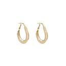 fashion geometric interweave crystal earrings alloy hoop earringspicture8