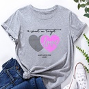 Heart Letter Print Ladies Loose Casual TShirtpicture10