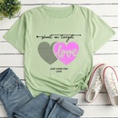 Heart Letter Print Ladies Loose Casual TShirtpicture13
