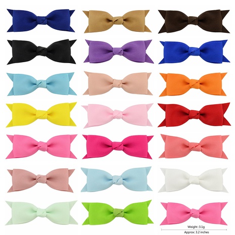 simple new ladies baby accessories multi-color fashion fishtail bow hair clip children's NHCU646652's discount tags