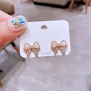 fashion opal bow inlaid zircon copper earrings wholesalepicture7
