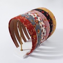 VintageStirnband aus Stoff mit breiter Krempe in Kontrastfarbe im Grohandelpicture13