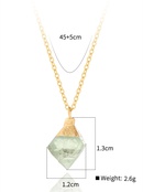 fashion copperplated 18K gold natural stone pendant necklacepicture7