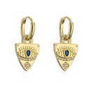 fashion copper 18K gold zircon devils eye copper earrings wholesalepicture10