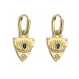 fashion copper 18K gold zircon devils eye copper earrings wholesalepicture11