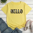 Letter Fashion Print Ladies Loose Casual TShirtpicture8