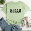 Letter Fashion Print Ladies Loose Casual TShirtpicture9