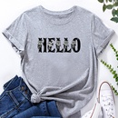 Letter Fashion Print Ladies Loose Casual TShirtpicture12