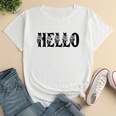 Letter Fashion Print Ladies Loose Casual TShirtpicture14