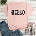 Letter Fashion Print Ladies Loose Casual TShirtpicture26