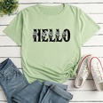 Letter Fashion Print Ladies Loose Casual TShirtpicture34
