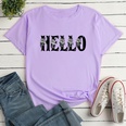 Letter Fashion Print Ladies Loose Casual TShirtpicture38