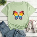Color Butterfly Fashion Print Ladies Loose Casual TShirtpicture10