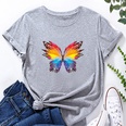 Color Butterfly Fashion Print Ladies Loose Casual TShirtpicture22