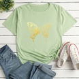 Letter Butterfly Fashion Print Ladies Loose Casual TShirtpicture34