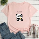 Panda Personality Print Tshirt dcontract pour femmepicture8